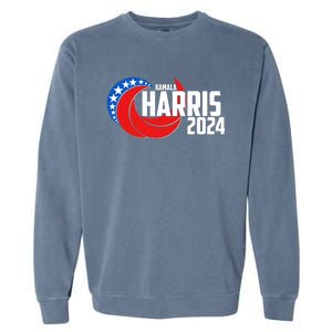 Patriotic Rwb Kamala Harris 2024 Garment-Dyed Sweatshirt