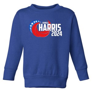 Patriotic Rwb Kamala Harris 2024 Toddler Sweatshirt