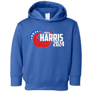 Patriotic Rwb Kamala Harris 2024 Toddler Hoodie