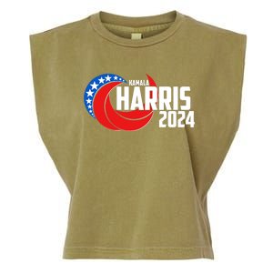 Patriotic Rwb Kamala Harris 2024 Garment-Dyed Women's Muscle Tee