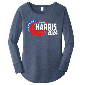 Patriotic Rwb Kamala Harris 2024 Women's Perfect Tri Tunic Long Sleeve Shirt