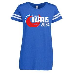 Patriotic Rwb Kamala Harris 2024 Enza Ladies Jersey Football T-Shirt