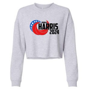 Patriotic Rwb Kamala Harris 2024 Cropped Pullover Crew