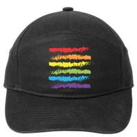 Pride Rainbow Lgbtq+ Love Is Love 7-Panel Snapback Hat