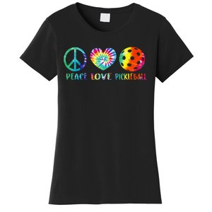 Pickleball Retired Ladies Peace Love Pickleball Women's T-Shirt