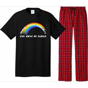 Pride Rainbow Lgbtq Love Knows No Gender Gift Pajama Set