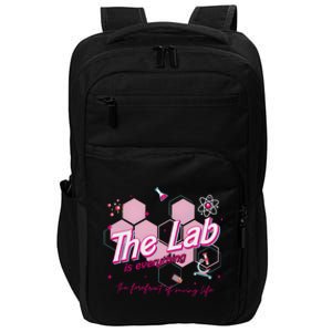 Pink Retro Lab Week 2024 Medical Lab Science Impact Tech Backpack