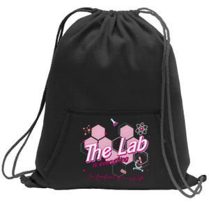 Pink Retro Lab Week 2024 Medical Lab Science Sweatshirt Cinch Pack Bag