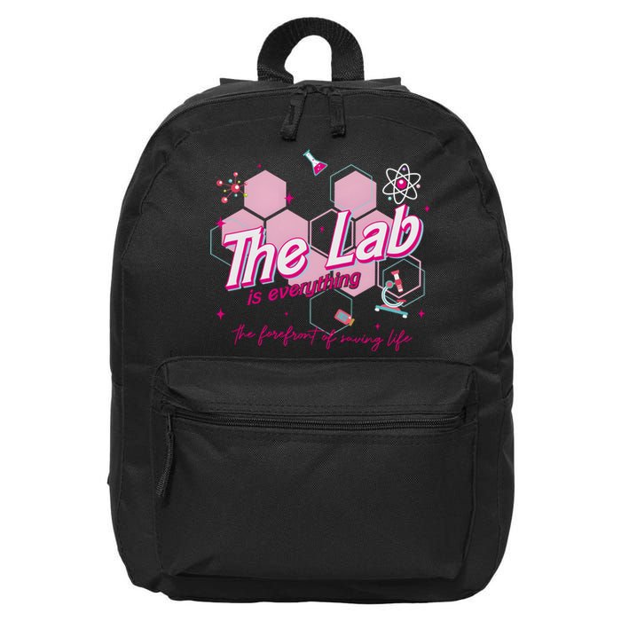 Pink Retro Lab Week 2024 Medical Lab Science 16 in Basic Backpack