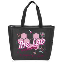 Pink Retro Lab Week 2024 Medical Lab Science Zip Tote Bag