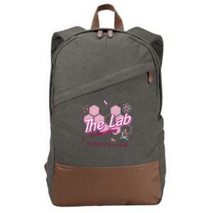 Pink Retro Lab Week 2024 Medical Lab Science Cotton Canvas Backpack