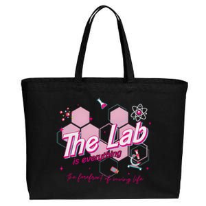 Pink Retro Lab Week 2024 Medical Lab Science Cotton Canvas Jumbo Tote