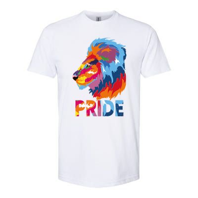 Pride Rainbow Lion Lgbt Gay Gift Softstyle® CVC T-Shirt