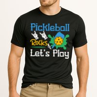 Pickleball Rocks Let's Play For Pickleball Paddleball Performance Shirt