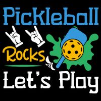 Pickleball Rocks Let's Play For Pickleball Paddleball Bucket Hat