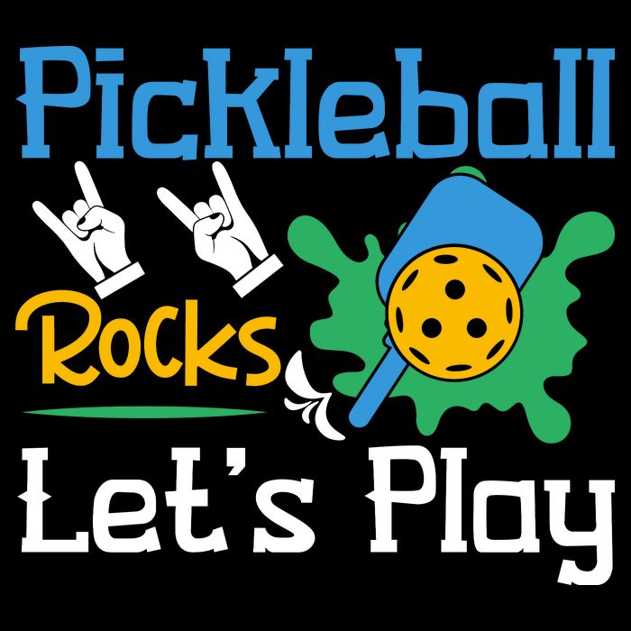 Pickleball Rocks Let's Play For Pickleball Paddleball Bucket Hat