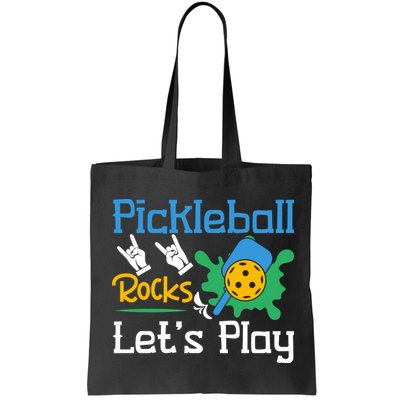 Pickleball Rocks Let's Play For Pickleball Paddleball Bag