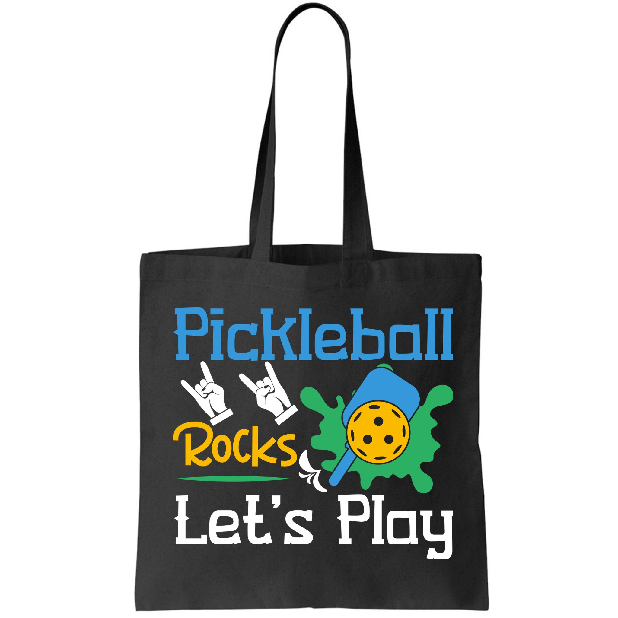 Pickleball Rocks Let's Play For Pickleball Paddleball Bag