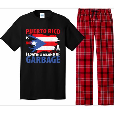 Puerto Rico La Isla Del Puerto Rican Flag Retro Pajama Set