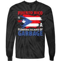 Puerto Rico La Isla Del Puerto Rican Flag Retro Tie-Dye Long Sleeve Shirt