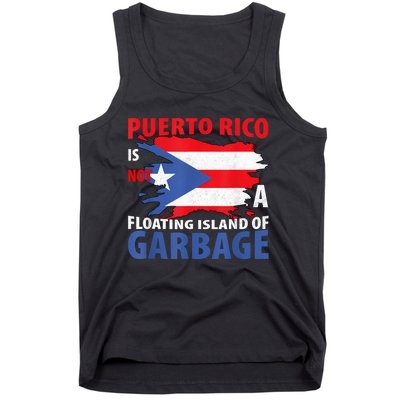 Puerto Rico La Isla Del Puerto Rican Flag Retro Tank Top