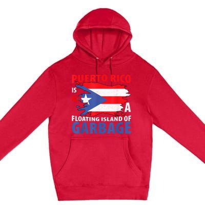 Puerto Rico La Isla Del Puerto Rican Flag Retro Premium Pullover Hoodie