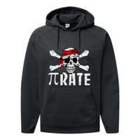 Pi Rate Math Teacher Halloween Costume Funny Pi Pirate Performance Fleece Hoodie