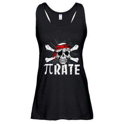 Pi Rate Math Teacher Halloween Costume Funny Pi Pirate Ladies Essential Flowy Tank