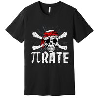 Pi Rate Math Teacher Halloween Costume Funny Pi Pirate Premium T-Shirt