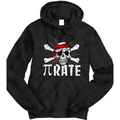 Pi Rate Math Teacher Halloween Costume Funny Pi Pirate Tie Dye Hoodie