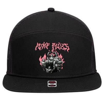 Pump Rules Metal Band Vanderpump Rules 7 Panel Mesh Trucker Snapback Hat