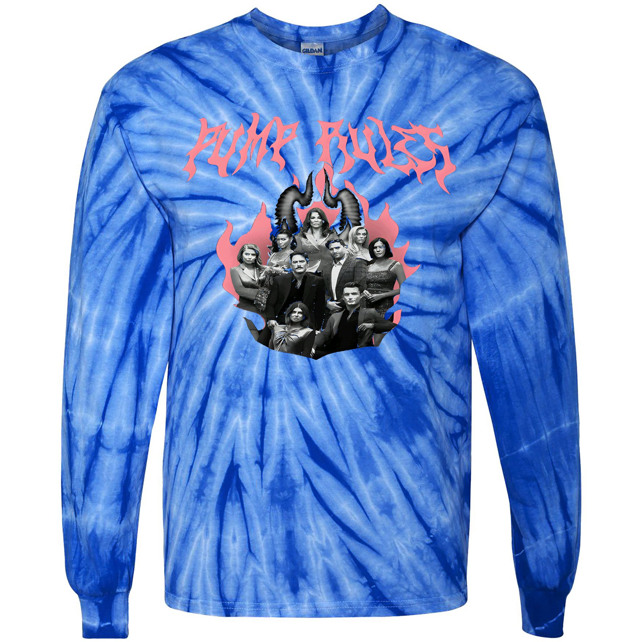 Pump Rules Metal Band Vanderpump Rules Tie-Dye Long Sleeve Shirt