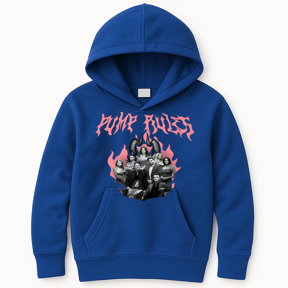 Pump Rules Metal Band Vanderpump Rules Kids Hoodie