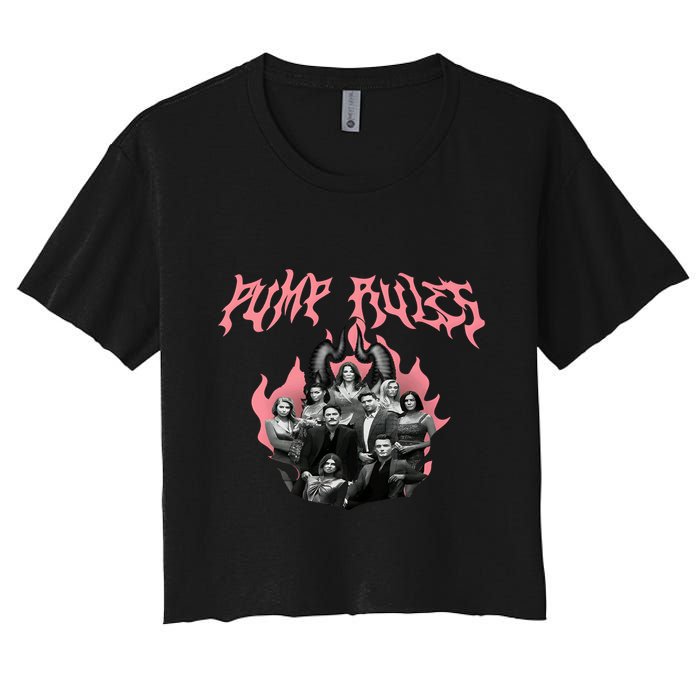 Pump Rules Metal Band Vanderpump Rules Women's Crop Top Tee