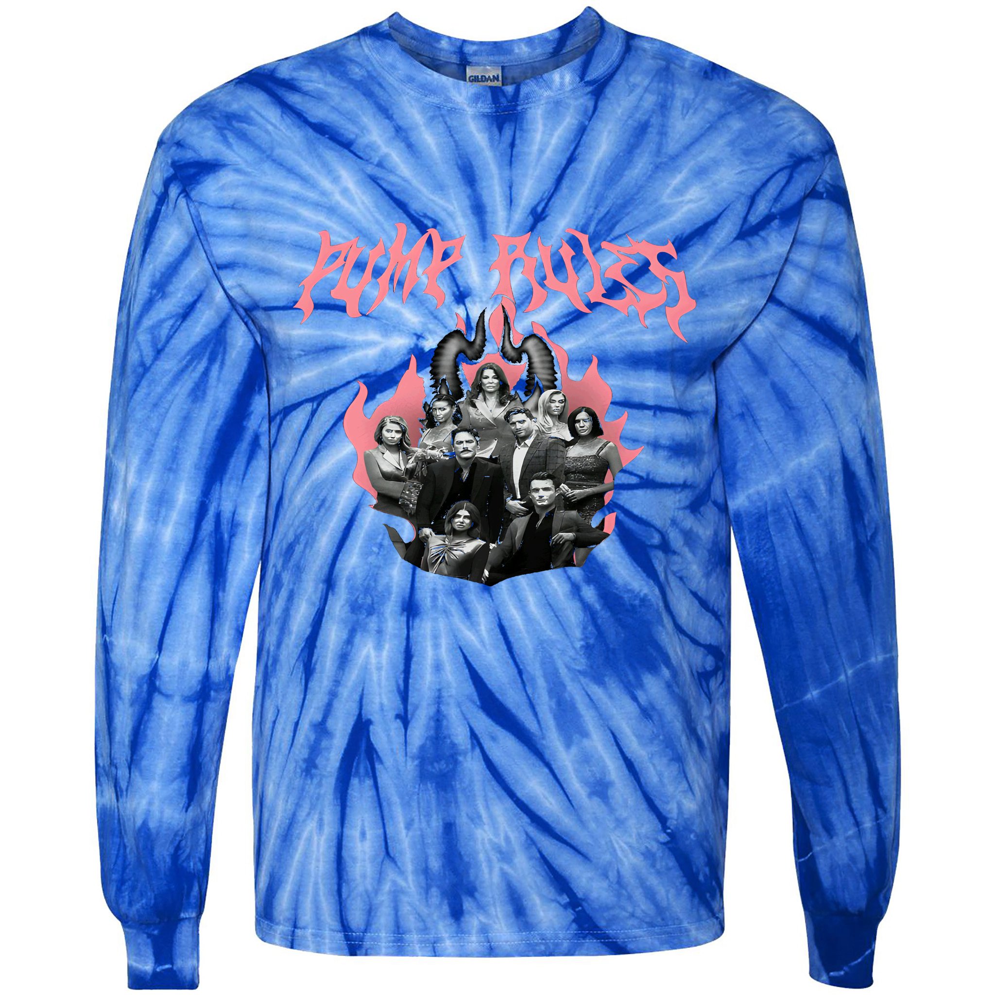 Pump Rules Metal Band Vanderpump Rules Tie-Dye Long Sleeve Shirt