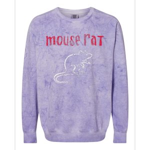 Parks & Recreation Mouse Rat Logo Distressed Colorblast Crewneck Sweatshirt