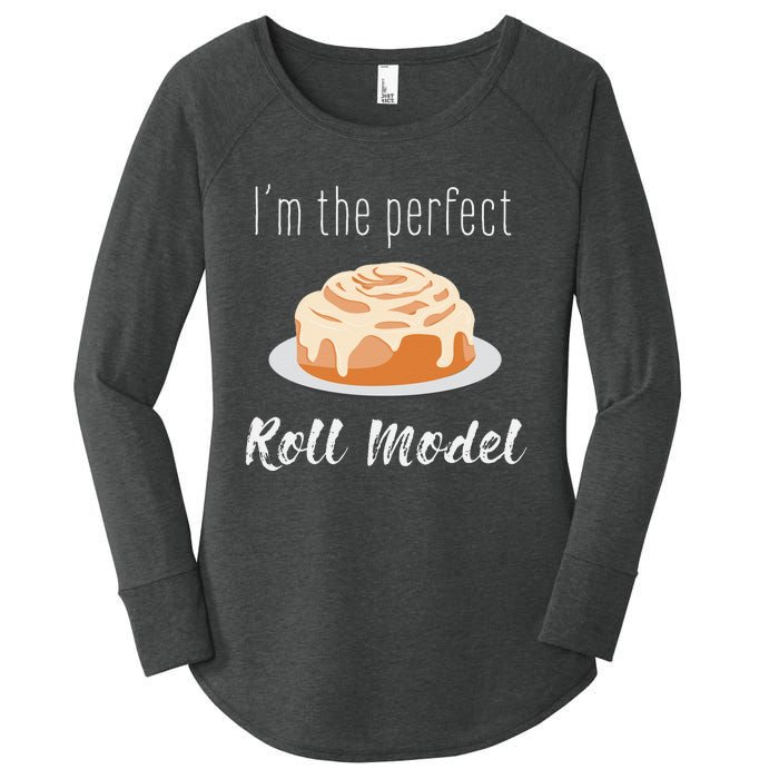 Perfect Roll Model Cinnamon Roll Mom Dad Role Model Gift Women's Perfect Tri Tunic Long Sleeve Shirt