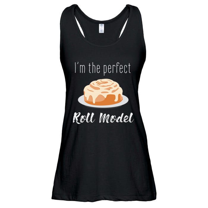 Perfect Roll Model Cinnamon Roll Mom Dad Role Model Gift Ladies Essential Flowy Tank