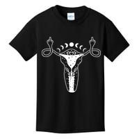 Pro Roe Middle Finger Uterus Womens Rights Kids T-Shirt