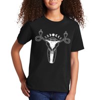 Pro Roe Middle Finger Uterus Womens Rights Kids T-Shirt