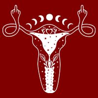 Pro Roe Middle Finger Uterus Womens Rights Cooling Performance Crew T-Shirt