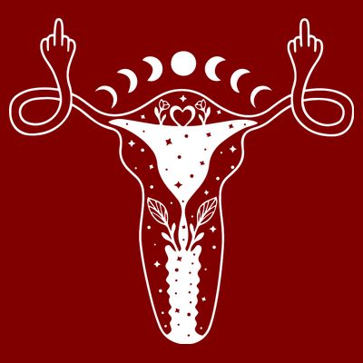 Pro Roe Middle Finger Uterus Womens Rights T-Shirt