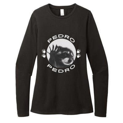 Pedro Raccoon Meme Funny Cute Womens CVC Long Sleeve Shirt