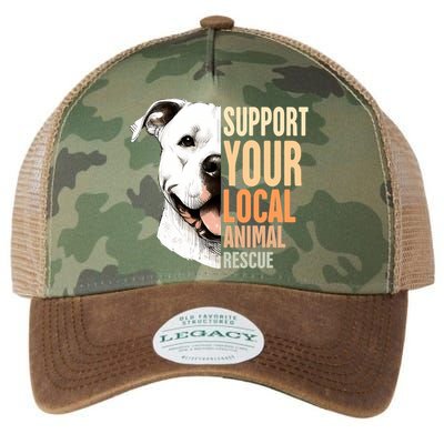 Pitbull Rescue Mom Adoption Support Your Local Animal Rescue  Legacy Tie Dye Trucker Hat
