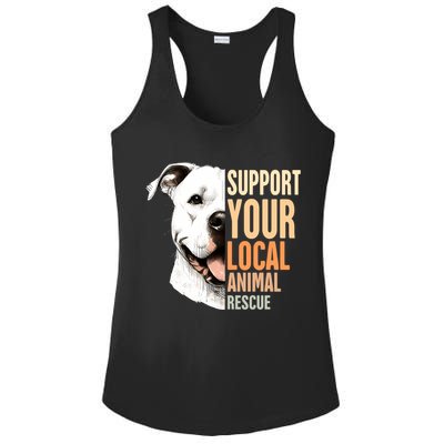 Pitbull Rescue Mom Adoption Support Your Local Animal Rescue  Ladies PosiCharge Competitor Racerback Tank