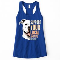 Pitbull Rescue Mom Adoption Support Your Local Animal Rescue  Womens Tank Top