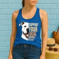 Pitbull Rescue Mom Adoption Support Your Local Animal Rescue  Womens Tank Top
