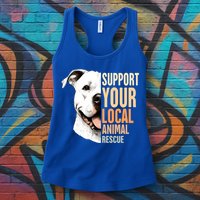 Pitbull Rescue Mom Adoption Support Your Local Animal Rescue  Womens Tank Top