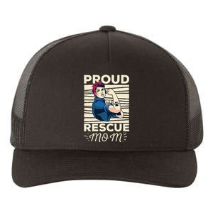 Proud Resuce Mom Dog Rescue Yupoong Adult 5-Panel Trucker Hat