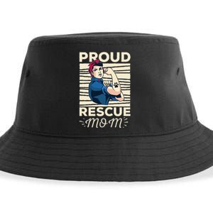 Proud Resuce Mom Dog Rescue Sustainable Bucket Hat